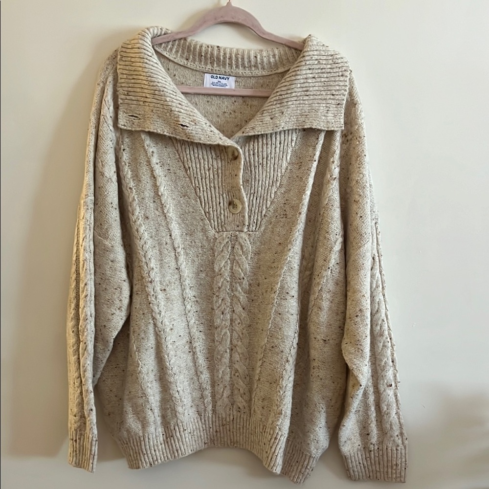 OLD NAVY Cozy Cream Sweater